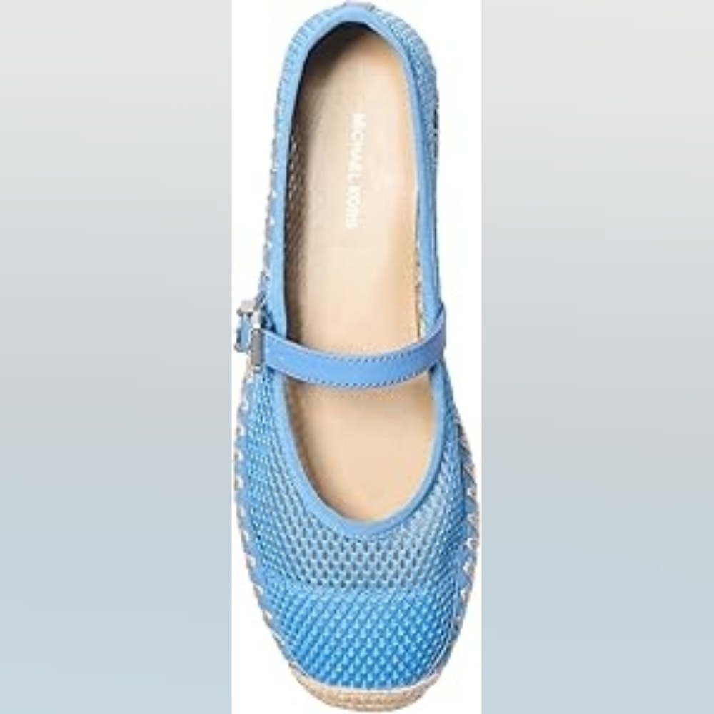 MICHAEL Michael Kors Women's Lynn Blue Mesh Ballet Espadrille Size 10 - Picture 3 of 11
